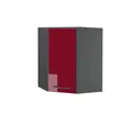 Produktbild: Vicco Eckhängeschrank Fame-Line, Bordeaux Hochglanz/Anthrazit, 57 cm (1-St., 1 Hängeschrank) Eckhängeschrank