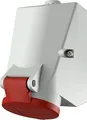 Produktbild: Mennekes Wanddose TwinCONTACT 419 | CEE-Steckdose 16A 5-polig | 400V 6h | IP44 | Aufputz | schraublose Klemme | rot