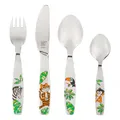 Produktbild: Zwilling Jungle Kinderbesteck Gabel Löffel 4-teilig Silber 07135-210