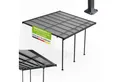 Produktbild: Juskys Terrassendach Borneo, BxT: 435x303 cm, 4x3 m, Regen- und Sonnenschutz, lichtdurchlässig, UV-Schutzfolie