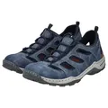 Produktbild: Rieker Slipper Trekking Schuh, Sandale, Sommerschuh mit praktischem Gummizug blau 42 EU