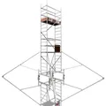 Produktbild: ALTEC Aluminium Fahrgerüst Rollfix 1.0 mit Ø150mm Rollen, Standardtraverse & Dreieckausleger, maximale Arbeitshöhe 10 Meter 70 cm x 150 cm x 600 cm