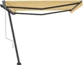 Produktbild: vidaXL Standmarkise Automatisch 400x300 cm Gelb/Weiß