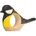 Produktbild: Wildlife Garden WG576 Serviettenring Kohlmeise - Handgeschnitzter Serviettenring aus Holz für die Tischdekoration