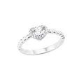 Produktbild: Amor Ring 925 Sterling Silber Damen Ringe, mit Zirkonia synth., Silber, Herz, Kommt in Schmuck Geschenk Box,