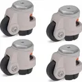 Produktbild: 4er Set - Nivellierrolle 45mm Rad Blickle Rolle 180kg Tragkraft HRIG-POA 45