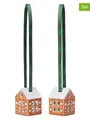 Produktbild: Rosendahl 2er-Set: Dekohänger ''Gingerbread Juleophæng'' in Hellbraun - (H)5 cm, braun, Damen