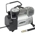 Produktbild: Brüder Mannesmann Mini-Alu-Kompressor 12 Volt - leistungsstarker Kompressor, 140 PSI / 10 bar - 35 l/min Förderleistung für PKW-Reifen uvm. - inkl. 4 Adapter, Manometer & Tasche | M01790