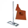 Produktbild: PremiumX DELUXE X130-48 Dachsparrenhalter 130cm Mast für SAT-Antenne Satelliten-Schüssel Dach-Halterung ALU Dachabdeckung Manschette rot