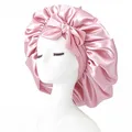 Produktbild: Satin Haarhaube,Seidenhaube,Nacht Schlafhaube Mit Elastischem Band,Schlafhaub...