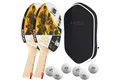 Produktbild: Sunflex Tischtennisschläger 2x Youth Team Hong Kong + Hülle + 6x SX+ Bälle, Tischtennis Schläger Set Tischtennisset Table Tennis Bat Racket