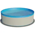 Produktbild: Planet Pool Rundpool Stahlwandpool rund Größe wählbar, 90 cm tief, Stah (Einzelbecken, 1-tlg), verzinkte Stahlwand weiß 450 cm x 450 cm x 90 cm