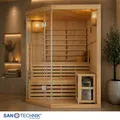 Produktbild: Sanotechnik TALLINN Sauna 3 Personen Hemlock Ofen 150x150x200 cm NEU