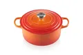 Produktbild: Le Creuset Signature Gusseisen-Bräter mit Deckel, Ø 26 cm, Rund, Für alle Herdarten und Induktion geeignet, Volumen: 5,3 l, 5,135 kg, Volcanique