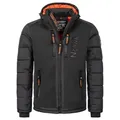 Produktbild: Geographical Norway Winterjacke Herren Winterjacke Outdoorjacke mit Kapuze schwarz XL