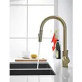Produktbild: Gebürstetes Gold Niederdruck Küchenarmatur mit Ausziehbare Brause