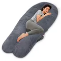 Produktbild: Wndy's Dream Schwangerschaftskissen Stillkissen Premium XXL U-förmiges Schwangerschaftskissen Body Pillow
