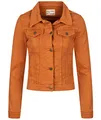 Produktbild: Rock Creek Damen Jeans Jacke Übergangs Jacke Denim Blouson Stretch Kurz Classic Jeansjacken Urban Stonewash D-401 Orange XS