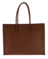 Produktbild: COCCINELLE Myrtha Maxi Log Handbag Grained Leather Handtasche Cognac