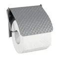 Produktbild: WENKO Toilettenpapierhalter Punto Grau - Papierrollenhalter, Stahl, 13 x 2.5 x 12 cm, Grau