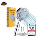 Produktbild: Magichome Duschkopf Hochdruck 5 Strahlarten Schlauch G1 2