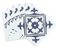Produktbild: Fliesenaufkleber 6er Set selbstklebend 15x15cm Nadia blue wasserdicht d-c-fix