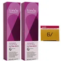 Produktbild: Londa Professional permanente Cremehaarfarbe Extra Rich 2 x 60 ml 6/ dunkelblond