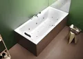 Produktbild: RIHO Lusso Rechteck-Badewanne, Version rechts, mit Joy-System, Einbau, 2-Sitzer,
