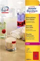 Produktbild: Avery Zweckform Avery Neon-Etiketten L6003-25, zum Beschriften, ablösbar, Papier, rot, 63,5 x 29,6 mm, 25 x A4 Bögen, 675 Stk. 167834