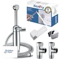 Produktbild: Bidet Handbrause Set Messing Schlauch Chrom Halterung Einstellbar Druck
