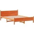 Produktbild: vidaXL Massivholzbett ohne Matratze Wachsbraun 120x200 cm Kiefernholz 855596