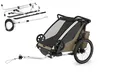 Produktbild: Thule Chariot Cross 2er Double Multisport Fahrradanhänger Anhänger Faded Khak...