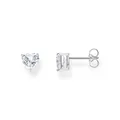 Produktbild: THOMAS SABO Ohrstecker mit weißem Stein in Herzform Recyceltes 925 Silber H2306-051-14