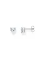 Produktbild: Thomas Sabo H2306-051-14 Silberner Ohrstecker mit weißem Stein in Herzform 7,...