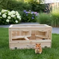 Produktbild: Nagerheim Nagerkäfig Kleintierkäfig Holzstall Kleintiergehege Stall Gehege 🐭
