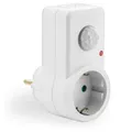 Produktbild: deleyCON Infrarot Steckdosen Bewegungsmelder - IP20 - 120° bis 9m - Weiß