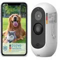 Produktbild: PetTec Outdoor Hundekamera Wireless - Wetterfeste WLAN-Kamera für Hunde mit 3MP, scharfem digitalem Zoom, 2-Wege-Audio, extrem starker Akku - bis zu 9 Monate je Ladezyklus