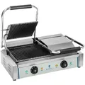 Produktbild: Royal Catering Kontaktgrill - 2 x 1.800 Watt - geriffelt - 2.0