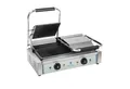 Produktbild: Royal Catering Kontaktgrill Doppel Elektrogrill geriffelt Panini Toaster Grill Edelstahl 2200W, 1800 W