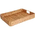 Produktbild: VIVANNO Tablett Wasserhyazinthe TIM Rechteckig - Natur Geflochten, Wasserhyazinthe, (1-tlg), 50x40x8 cm beige 50 cm x 8 cm x 40 cm