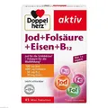 Produktbild: DOPPELHERZ Jod+Folsäure+Eisen+B12 Tabletten 45 St