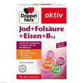 Produktbild: DOPPELHERZ Jod+Folsäure+Eisen+B12 Tabletten 45 St
