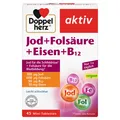 Produktbild: DOPPELHERZ Jod+Folsäure+Eisen+B12 Tabletten 45 St PZN 16487984