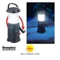Produktbild: Semptec LED-Camping-Laterne, lädt per Dynamo, Solar und USB, 300 mAh, 60 Lumen