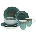 Produktbild: CreaTable 25863 Kombiservice Caldera für 2 Personen, Steinzeug, grün (1 Set, 8-teilig)