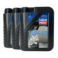 Produktbild: LIQUI MOLY Motorbike 4T Basic Street 10W-40 JASO MA2, API SN PLUS, 3x1 Liter