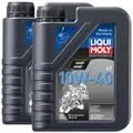 Produktbild: 2x LIQUI MOLY 3044 Motorbike 4T 10W-40 Motorrad mineralisches Motoröl Öl 1L