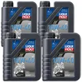 Produktbild: 4x LIQUI MOLY 3044 Motorbike 4T 10W-40 Motorrad mineralisches Motoröl Öl 1L