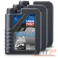 Produktbild: LIQUI MOLY 3x 1 L LITER MOTORBIKE 4T 10W-40 MOTOR-ÖL MOTOREN-ÖL