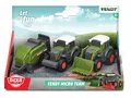 Produktbild: Dickie Toys – Fendt Micro Team (9 cm) – Traktor-Set mit Anhänger - zufälli